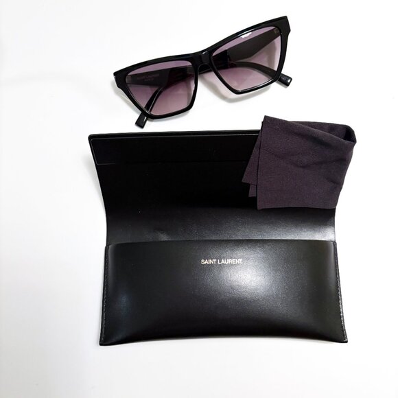 Saint Laurent YSL Acetate Cat-Eye Sunglasses / NEW never worn - Picture 3 of 4